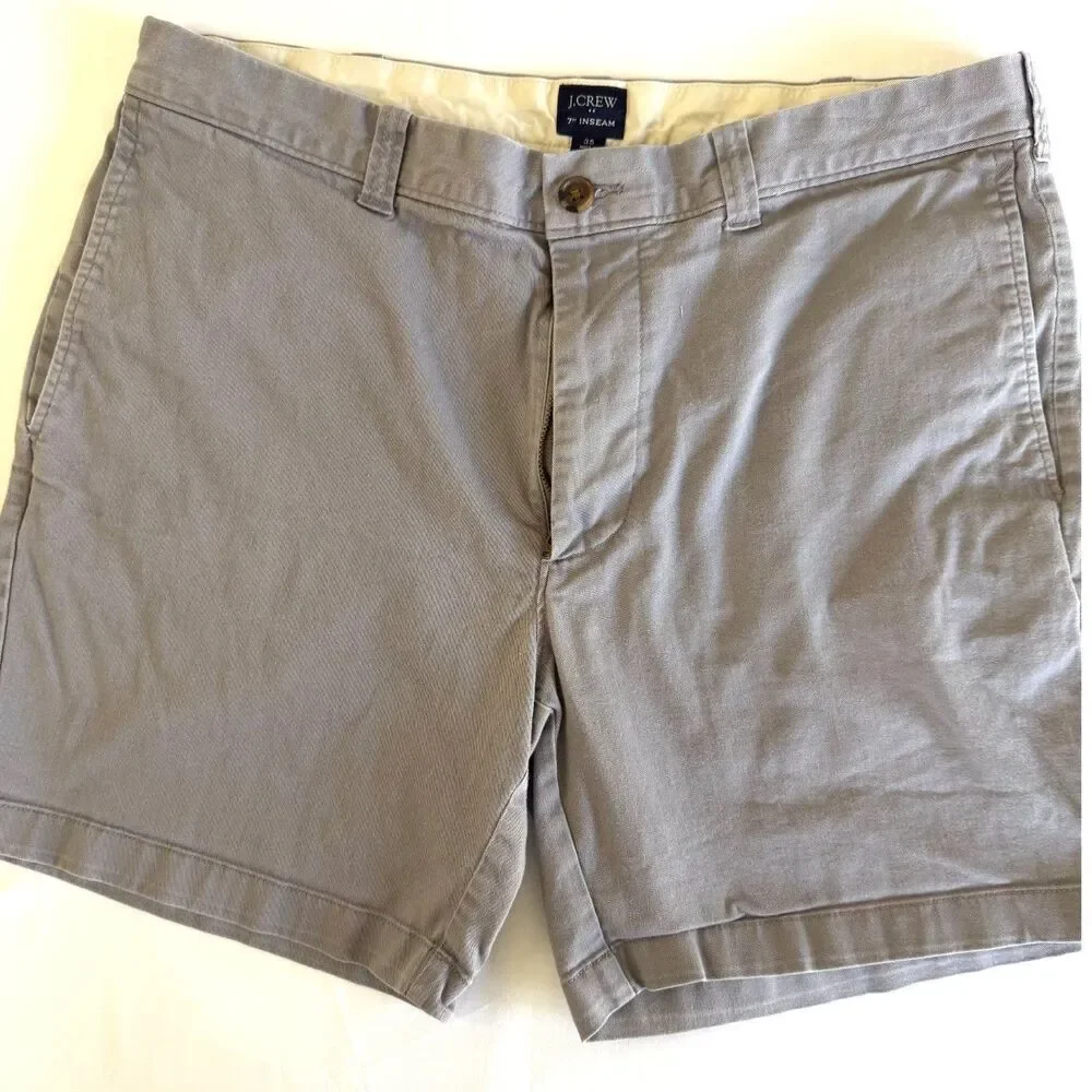J.Crew Chino Shorts Mens 35 Khaki Preppy‎ Coastal Classic Summer